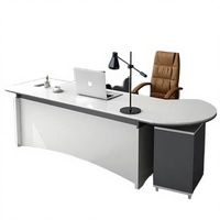 Ensemble bureau et chaise de direction en MDF de niveau E1, design moderne et épuré, usage commercial