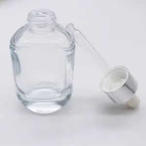 زجاجة شفافة بقاع سميك بيضاوية 30 من أجل عطر بدون كتف 30