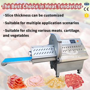 Máquina Cortadora de Carne Fresca Cocida, Automática, Industrial, Eléctrica, con Control PLC, <span class=keywords><strong>para</strong></span> Jamón, Queso, Cordero, Tocino, Carne Seca, Filetes - Product Image 3