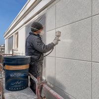 Revêtement liquide haut de gamme pour murs extérieurs, imperméable, résistant aux taches, aux rayures et à l'usure, texture granit, écologique