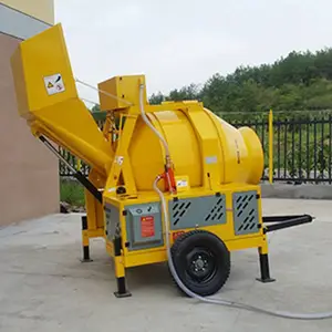 Factory Price Portable Diesel Small Concrete Mixer Machine Self Loading 400l Concrete Mixer For Sale With Pump Mini