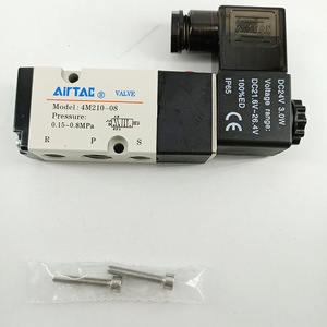 Vanne solénoïde Airtac 2 positions 5 voies 4M21008A 4M21008B, commande de débit latérale, pièces pneumatiques - Product Image 2
