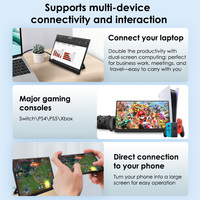 Moniteur portable IPS Full HD de 18,5 pouces avec support en alliage d'aluminium, écran ultra-clair pour Switch, téléphones, ordinateurs portables, écran secondaire