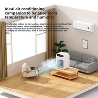 Kipas Pendingin AC Refrigerasi ABS Baru Semprotan Kristal Es Air Mini USB Pendingin Udara Desktop Kebisingan Rendah Asrama Rumah 24W