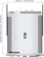 适用于戴尔康柏惠普IBM APC 16.5-29.5英寸可调网络/影音/信息技术设备的1U通用4柱机架安装服务器搁板导轨
