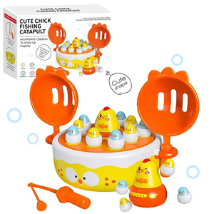 TOMMABO giochi di funzionamento della famiglia di pesca giocattoli da Bowling rotanti musica rimbalzo e cattura <span class=keywords><strong>gioco</strong></span> di <span class=keywords><strong>pollo</strong></span> Pop up giochi da tavolo per bambini - Product Image 1