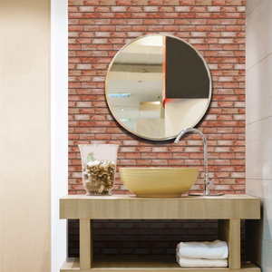 Papel pintado de azulejo de Metro Retro 3D de PVC moderno, 10 Uds., paneles de pared 3D autoadhesivos, ladrillo resistente al agua para aniversarios - Product Image 5