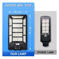 Lampadaire Solaire LED Tout-en-un Super Lumineux IP65 Grande Taille 1000W avec Capteurs de Mouvement et Télécommande, Batterie LiFePO4 pour Route