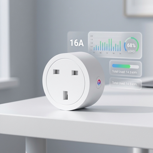 Tuya Zigbee/WiFi Smart 16A 20A UK Plug with Socket Power Monitor Function Timer Voice Control for Google Home Alexa