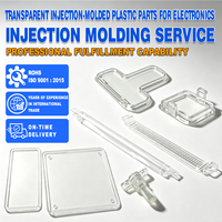 Composants en plastique PMMA transparent moulés par injection OEM, pièces moulées sur mesure durables et de précision pour les fenêtres d'affichage électroniques