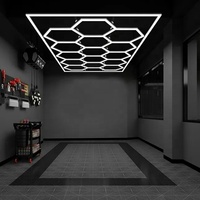 HanYin Economie d'énergie LED Hexagon Honeycomb Detailing Lights pour station de lavage de voiture et garage de stationnement