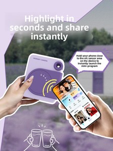<span class=keywords><strong>Appareil</strong></span> <span class=keywords><strong>photo</strong></span> <span class=keywords><strong>imprimante</strong></span> <span class=keywords><strong>photo</strong></span> instantanée HanYin Z6, papier 2x3 pouces, NFC/Impression, batterie au lithium, stabilisation d'image par déplacement - Product Image 2