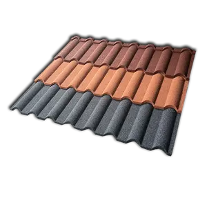 波纹石材涂层钢米兰石材涂层屋顶板150米兰屋顶瓦彩色石材涂层屋顶瓦