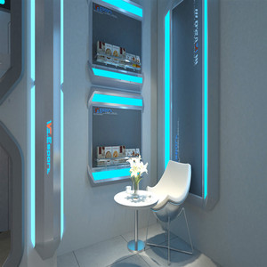 Bureau de jeu RGB de haute qualité pour café internet, bar, avec cadre en acier noir, table d'ordinateur de bureau PC, E-Sport Stadium - Product Image 5