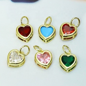 Pendentifs unisexes mignons et originaux de style punk, en laiton plaqué or 18 carats, avec zircon géométrique, forme cylindrique, bijoux - Product Image 1