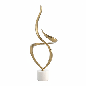 Sculpture en métal en aluminium avec design d'accent pour la décoration de la maison, de l'hôtel ou du bureau. - Product Image 1