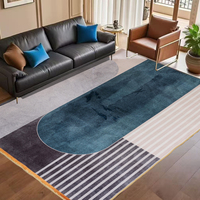 Ensemble de tapis d'entrée antidérapants de luxe en polyester lavable