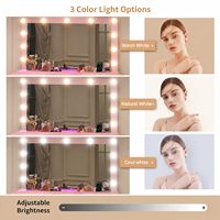 Coiffeuse de chambre moderne en bois massif avec 11 tiroirs lumineux RGB, miroir, station de recharge et tabouret (Rose)