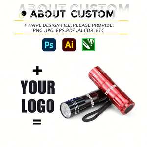 Linterna Promocional con Logotipo Personalizado - Mini Linterna Portátil de 9 LED para Kits de Emergencia, Camping y Llavero - Product Image 2