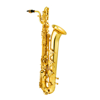 NAOMI Gold Lacquered Eb Performance Advanced Pure Brass Woodwind Instrument MOP Button Baritone Saxophone KIT OEM Saxophone SAX