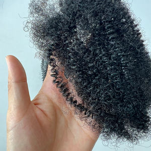 Cabello humano <span class=keywords><strong>Afro</strong></span> Kinky Cabello a granel preestirado para peinado natural/Uso diario/Aspecto natural 30 g/paquete Fácil de instalar - Product Image 3
