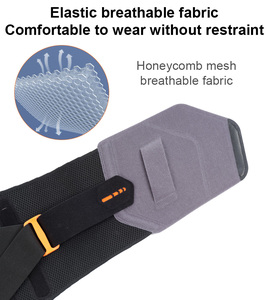 Ceinture de soutien lombaire de compression respirante en nylon réglable de nouvelle conception pour le travail au bureau - Product Image 4