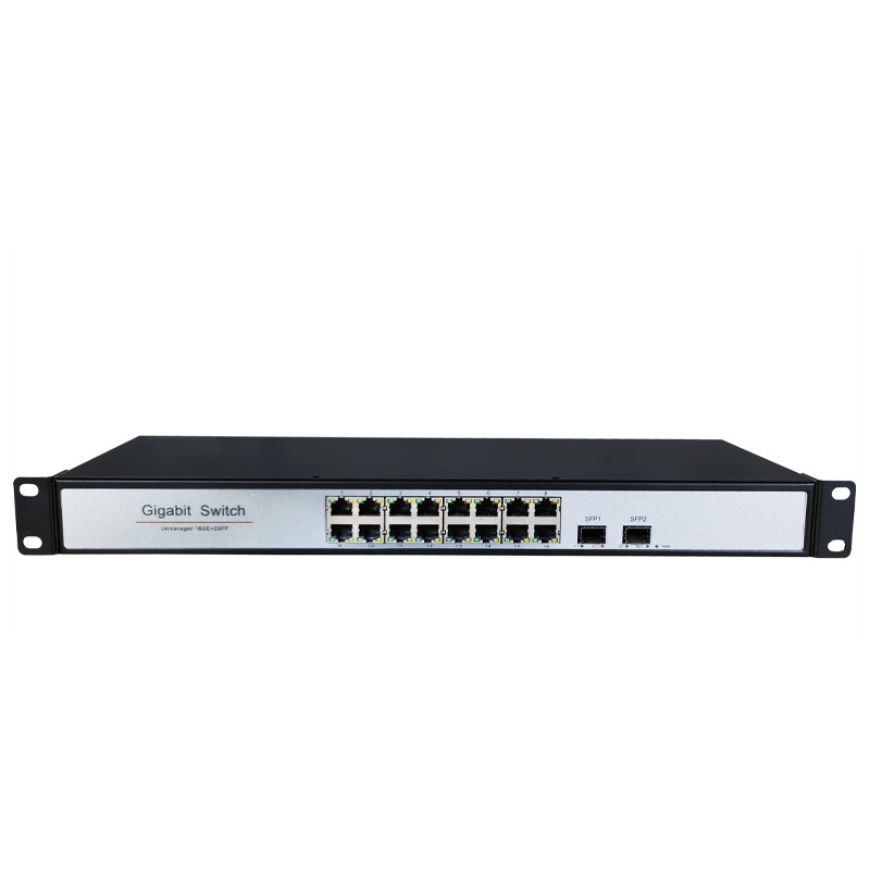 Black-16*RJ45 Port + 2* SFP Port