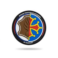 Patch moral 3D en caoutchouc PVC, badge tactique avec support auto-agrippant et feuille de protection pour la personnalisation des gilets tactiques
