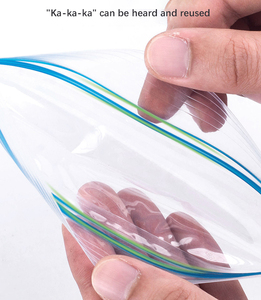 Sac de rangement en silicone givré réutilisable pour congélateur de qualité alimentaire Ziplock Structure en matériau EVA pochette rétractable pour chips de pomme de terre - Product Image 2