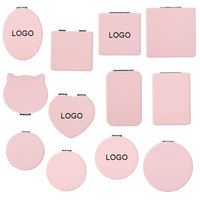 Espejo de Maquillaje con Logotipo Personalizado, Diferentes Formas y Tamaños, Mini Espejo Compacto de Bolsillo, Regalo de Viaje, Promoción
