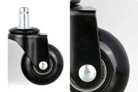 Roulettes pivotantes en PU/Nylon de 2 pouces (50 mm) pour chaise de bureau moderne, Guang Dong