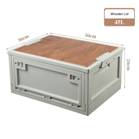 Organisateur de coffre de voiture, boîte de rangement pour le camping, 30L 45L, pliable, sans installation, portable, PP, logo personnalisé, vente en gros