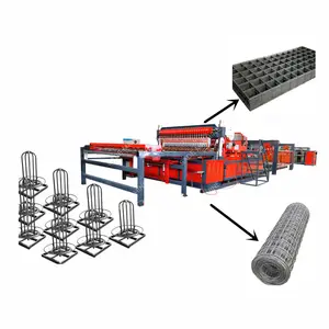 Machine de soudage de treillis métallique de barres d'armature en acier fourni Machine de soudage de treillis métallique PLC pour clôture 2d et 3d 5 - 12 Mm 2 ans 5000