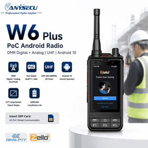 Radio bidirectionnelle portable Anysecu W6PLUS DMR UHF 400-480 MHz Android 10 POC 4G IP68 résistante à la poussière et à l'eau - Product Image 1