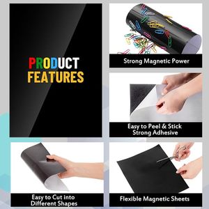 Rubber 0.5mm 1mm 1.5mm 2mm Thick adhesive a4 <b>magnetic</b> <b>sheet</b> roll Soft <b>Magnetic</b> Material Flexible custom paper magnet sticker DIY - Product Image 3