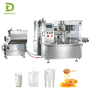 Machine d'emballage de sachets pré-fabriqués pour ketchup, sauce chili, confiture, miel, pâte, liquides, shampoing, détergent - Product Image 1