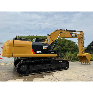 Excavadora de cadenas 330D2 usada, modelo 2023, con orugas amarillas y negras, peso operativo de 30 toneladas, cucharón de excavación de 1.3m, 200 kW. - Product Image 1