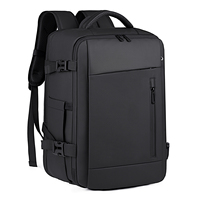 Nueva Mochila Expandible para Viajes con Compartimento para Computadora Portátil, Mochila Impermeable para Negocios, Personalizable con Logotipo y USB