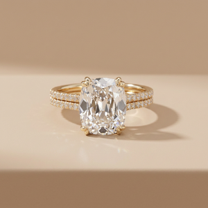 แหวนหมั้นเพชรทรงรี 4.00 กะรัต ทองคำขาว 14K ประดับเพชรแล็บโกรว์ เกรด VVS2  สำหรับผู้หญิง ได้รับการรับรองจาก IGI - Product Image 1