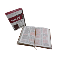 En stock, livraison rapide, Bible en cuir PU, Bible NKJV, Bible sacrée, impression