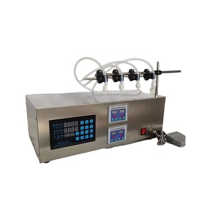 Semi-automatic Portable Liquid Filling <b>Machine</b>,Water Oil Milk <b>Juices</b> Filling <b>Machine</b> With 4 Heads Filling <b>Machine</b> - Product Image 1