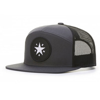 Topi Snapback Jaring Kosong Grosir Topi Hip Hop Logo Bordir Kustom Topi Snapback Pinggiran Datar Jaring Jaring