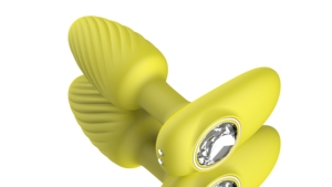 ไวเบรเตอร์สำหรับทวารหนักเครื่องนวดคลิตอไม้ขนาดเล็กแบบสั่นได้กระตุ้นก้นของเล่นทางเพศแบบไฟฟ้าชาร์จไฟได้จีสปอตพร้อมคริสตัล - Product Image 2