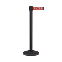 Poteau de guidage en acier inoxydable doré, norme américaine, avec corde en velours rouge, barrière de contrôle de foule, protection IP10, diamètre personnalisable