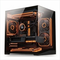 Nueva Caja de Ordenador para Juegos PC MATX, Caja de PC para Juegos de Torre Media, Gabinete con Cristal Templado, Cajas y Torres para Ordenador para Componentes de PC