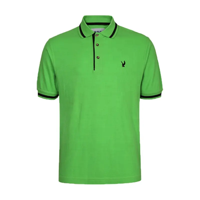 Personalized Simple Comfortable Blank Printing Logo Black Slim Fit Golf Men Polo T Shirt Custom