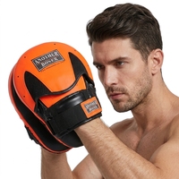 Mitaines de boxe en cuir PU, cibles de frappe pour l'entraînement au MMA, Muay Thai, Kickboxing et Sparring
