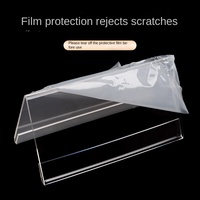 Support de Présentation de Nom de Conférence en Acrylique Transparent en Forme de V Double Face pour Table, Présentoir de Carte de Visite pour Réunion de Bureau