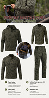 Chasse en plein air Camouflage chemise de pêche à manches longues respirant vêtements de pêche protection solaire Camping randonnée chemises pour hommes