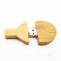 Vente en gros Raquette de table en bambou, noyer, érable Forme 1GB/2GB/4GB/8GB/16GB Clé USB en bois
